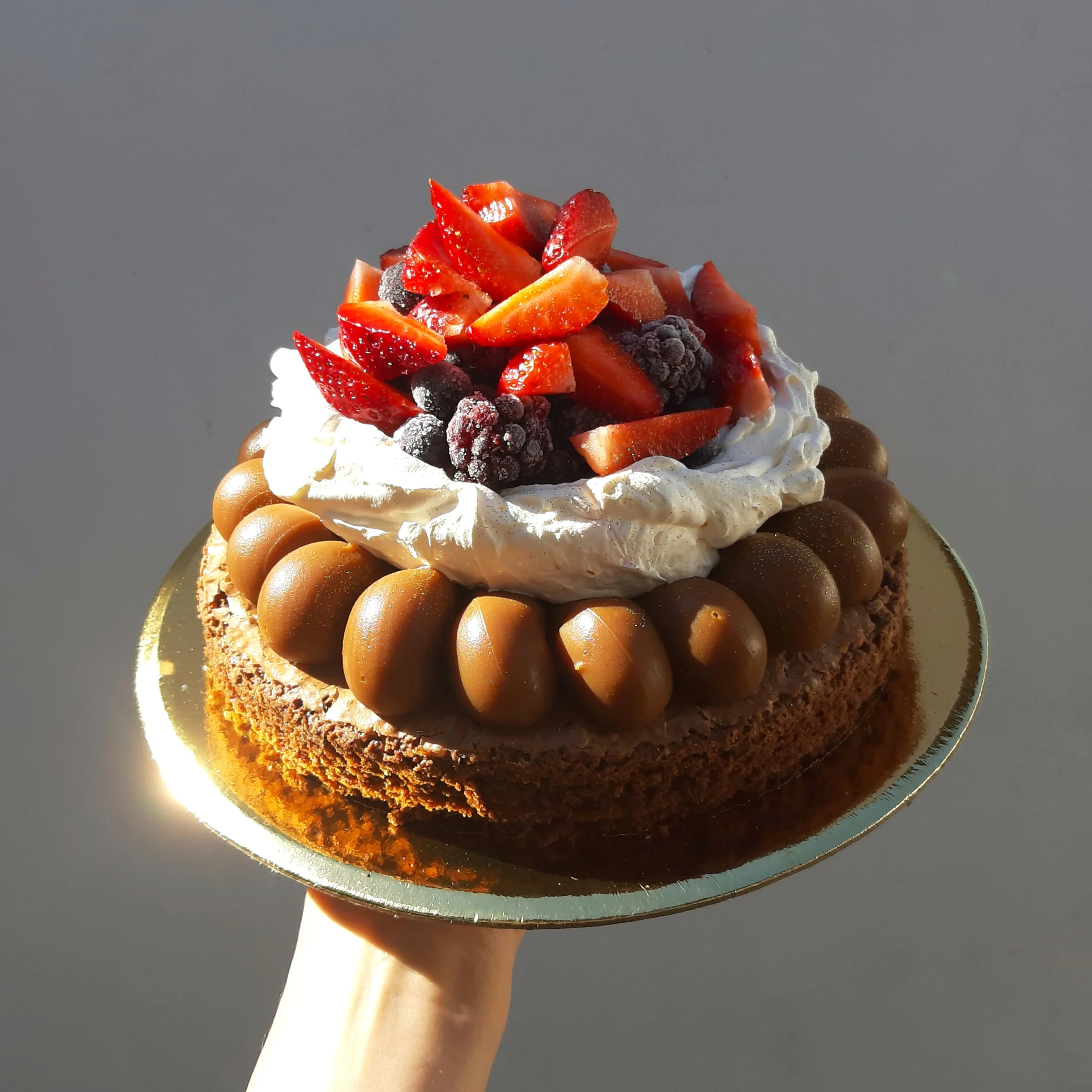Brownie de Frutos Rojos