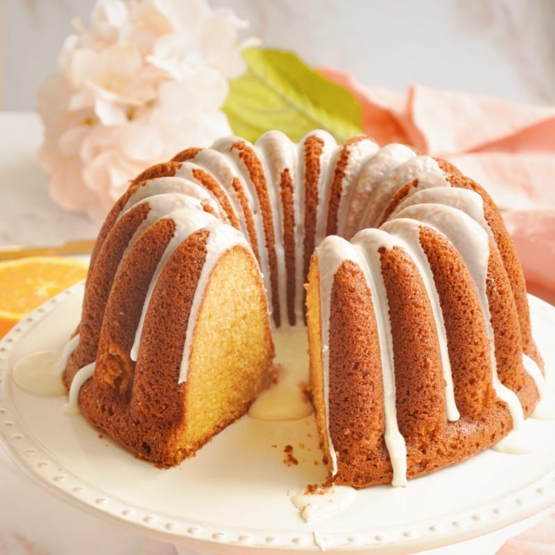 Budín de Naranja Glaseado